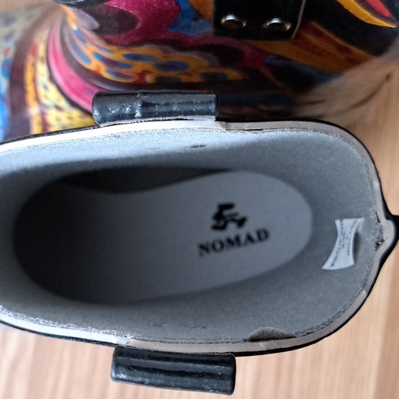 NOMAD Short yippy Cowboy Rain Boots Abstract Size 7 - Picture 4 of 6